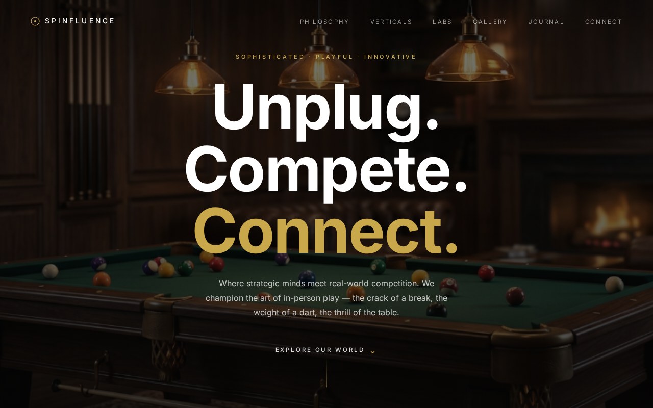 Spinfluence.us parent brand website